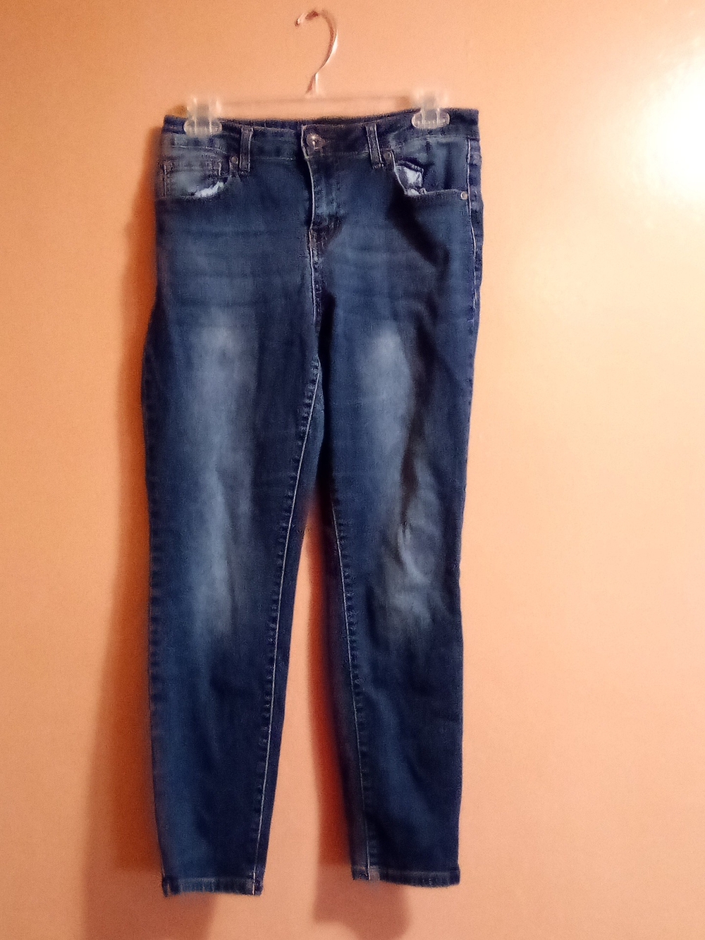Classic Dark Blue Women's Skinny Jeans ( Bag C )